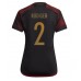 Tyskland Antonio Rudiger #2 Replika Borta matchkläder Dam VM 2022 Korta ärmar